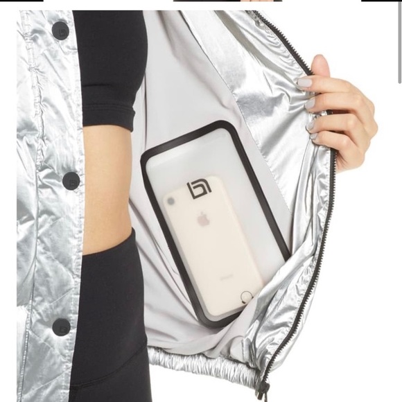 Blanc Noir Mont Blanc Down Puffer Jacket Silver XS - Picture 3 of 6